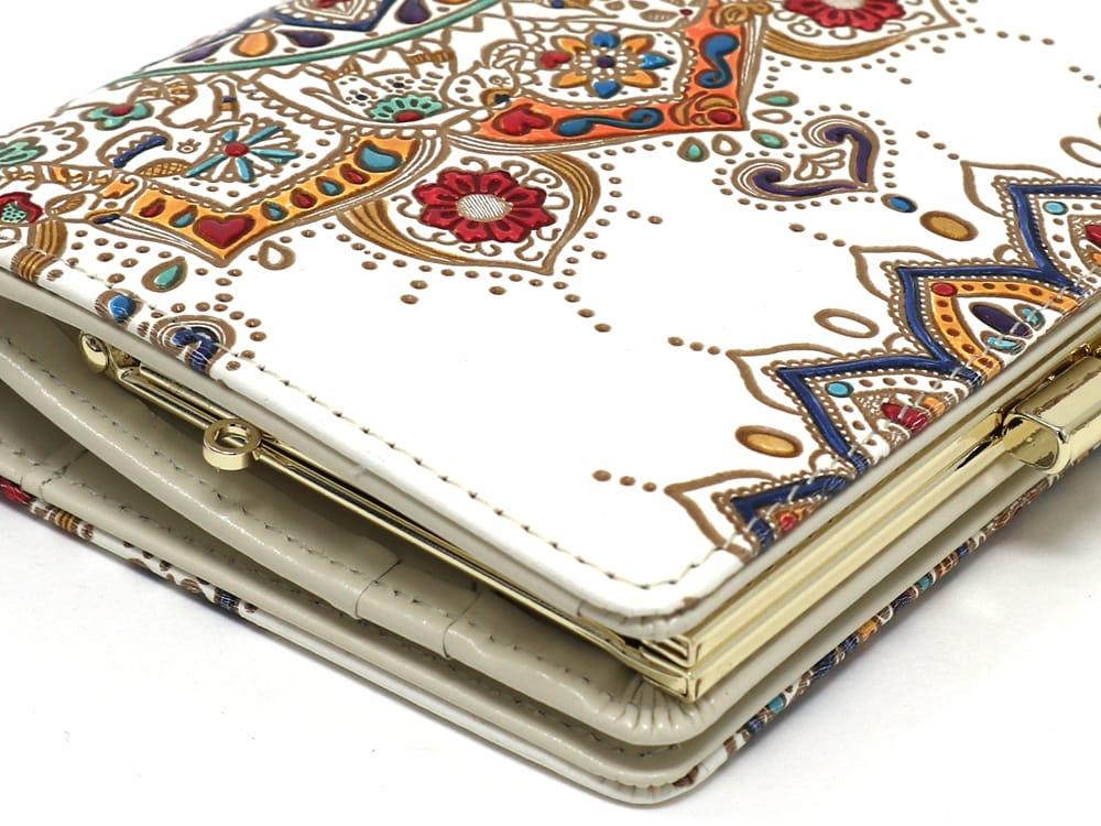 Elephant Carnival GAMASATSU Square Billfold with Clasp