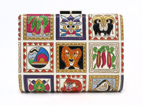Africa GAMASATSU Square Billfold with Clasp