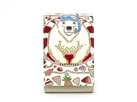 Seaside Bear Lipstick Case with Mirror