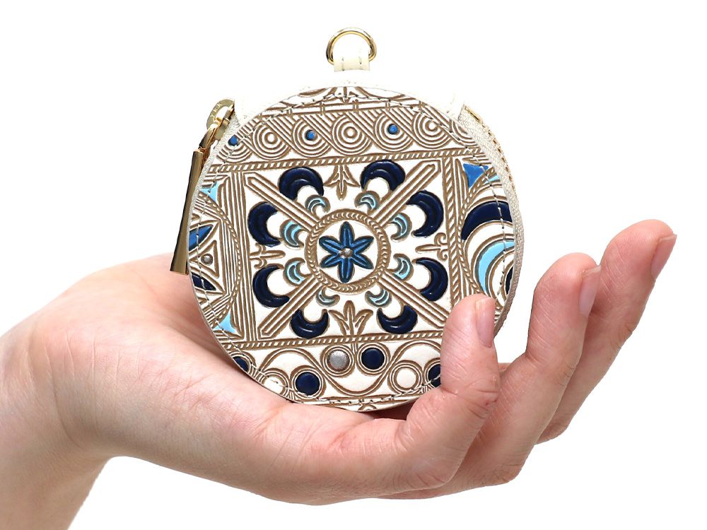 KINSHA - Persia Tiles (Blue) Macaron Pouch
