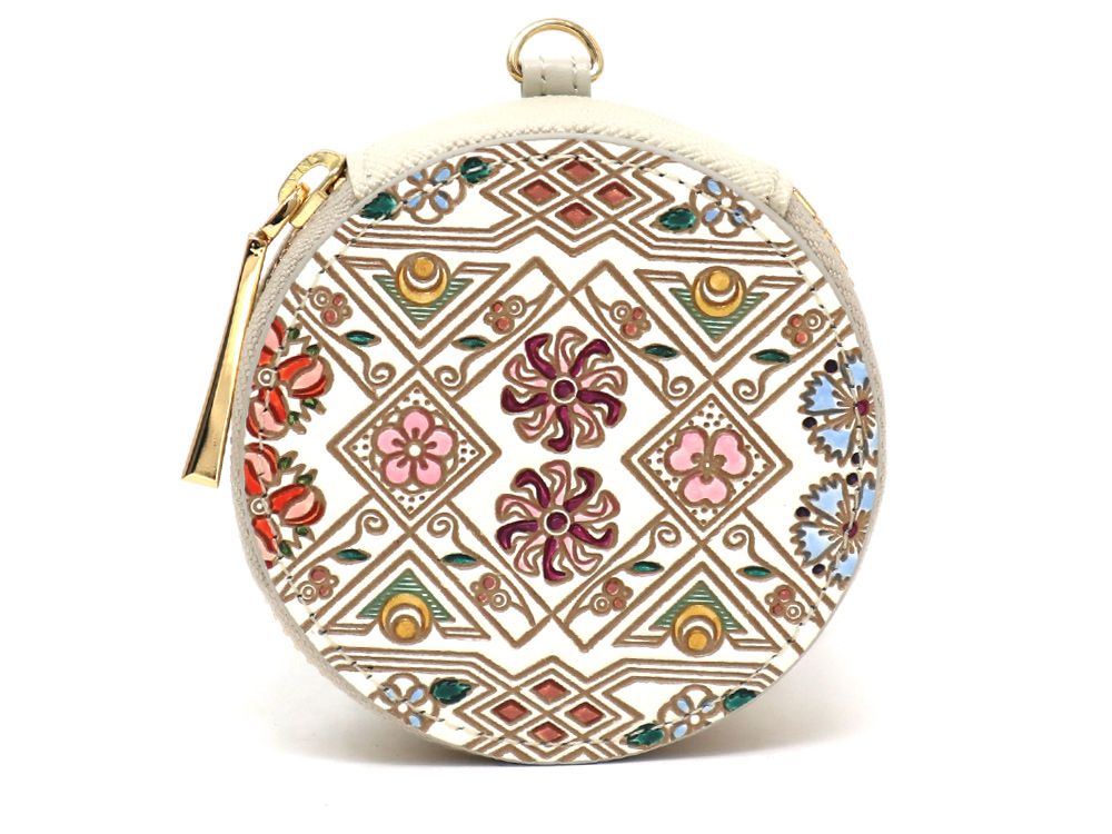 HANABISHI - Traditional Flower Patterns Macaron Pouch