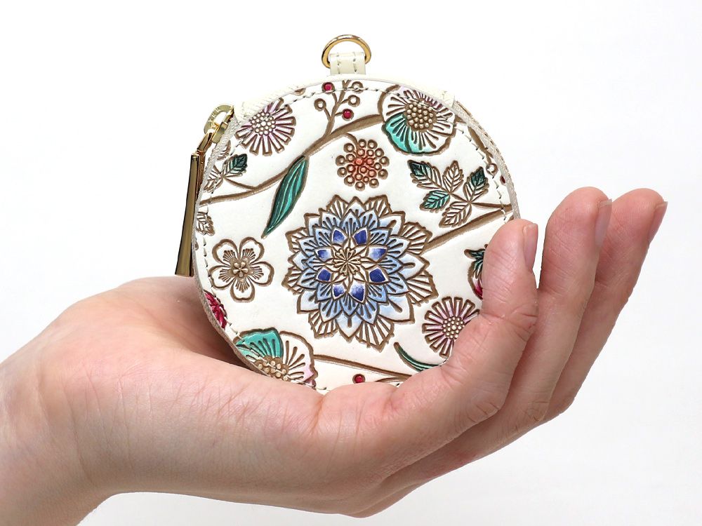 Dahlia (Cobalt Blue) Macaron Pouch