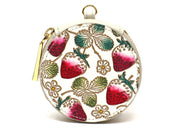 Strawberries Macaron Pouch