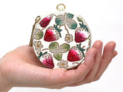 Strawberries Macaron Pouch