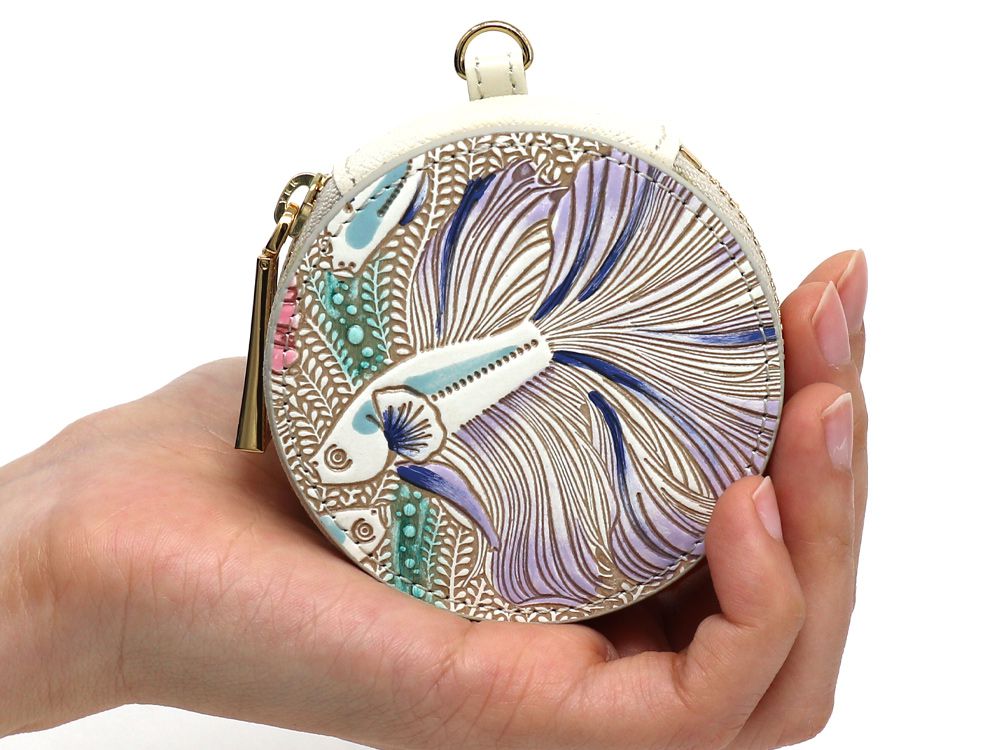 Betta (Purple) Macaron Pouch