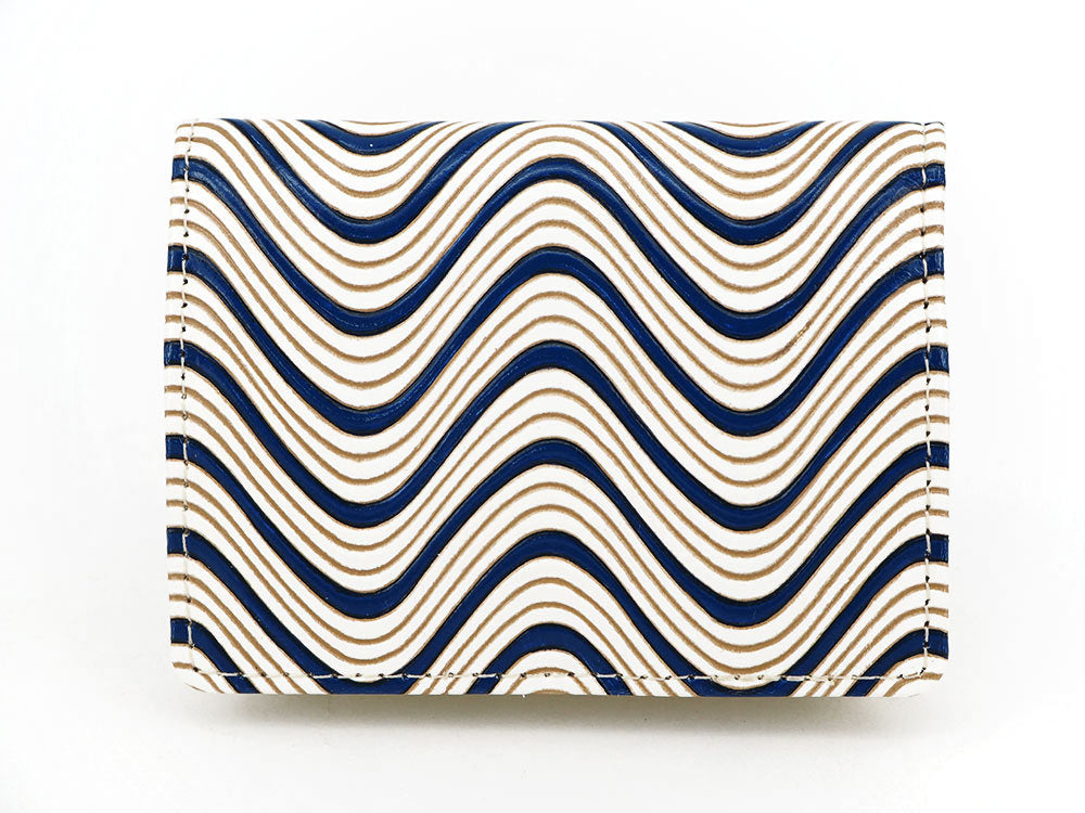 YOKONAMI Waves (Navy) Square Coin Purse