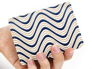 YOKONAMI Waves (Navy) Square Coin Purse