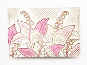 SUZURAN - Lily of the Valley (Pink) Business Card Case