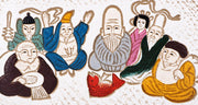 SHICHIFUKUJIN - Seven Lucky Gods Zip Around Bi-Fold Wallet