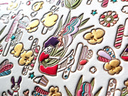 Popcorn Girl (Vitamin colors) Square Coin Purse