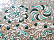 KINSHA - Persia Tiles (Green) Hand Mirror