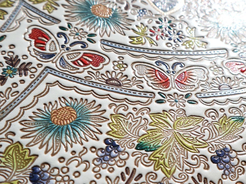 Mo Li Hua - Jasmine Flower (Blue) Square Coin Purse