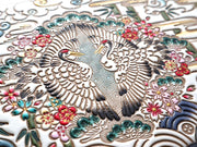 Facing Cranes L-shaped Long Wallet