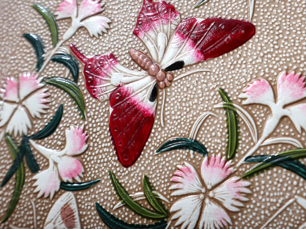 Dianthus Flowers Zip Around Bi-Fold Wallet