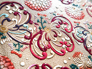 RANGIKU - Firework Chrysanthemums (Wine&Pink) Bell Key Case