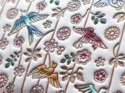 Birds and Cherry Blossoms Thin Card Case