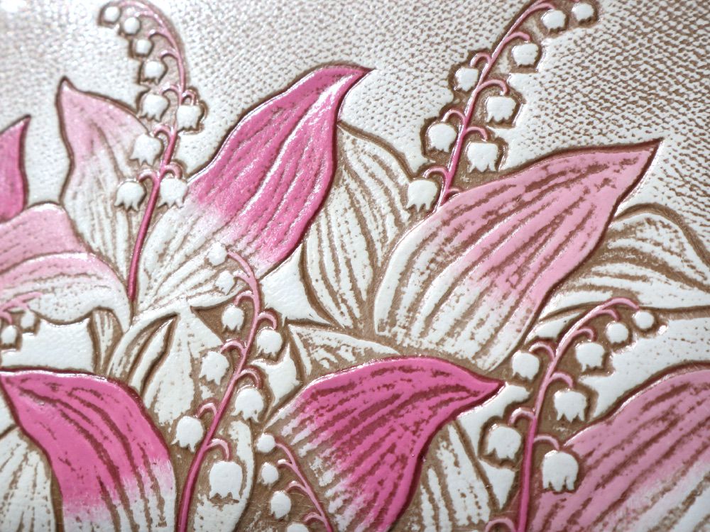 SUZURAN - Lily of the Valley (Pink) Business Card Case