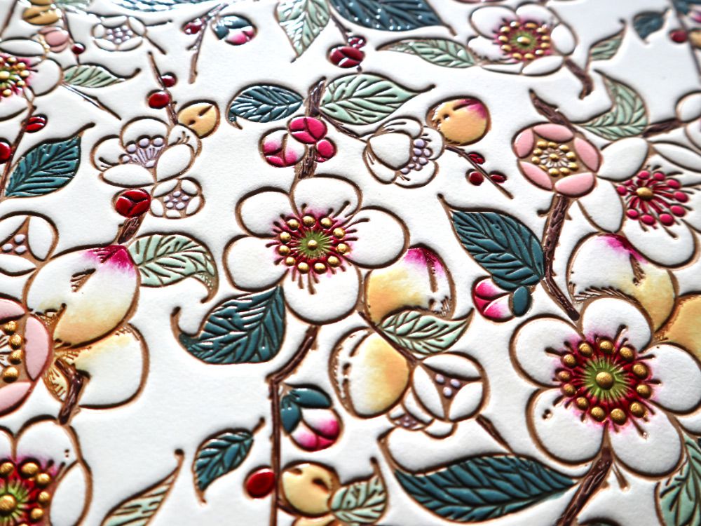 MEIHUA - Plum Blossom L-shaped Long Wallet