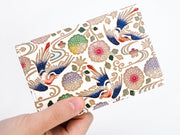 KACHO - Birds and Flowers Business Card Case