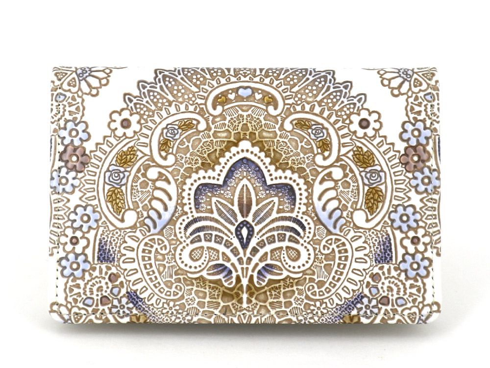 Antique Lace (Blue) Business Card Case