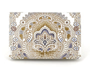 Antique Lace (Blue) Business Card Case