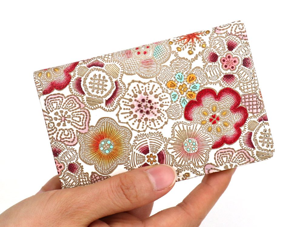 Spring Bloom (Red) Business Card Case