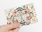 Facing Cranes Business Card Case