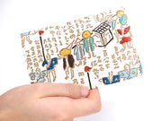 Daimyo Procession with Kanji Business Card Case