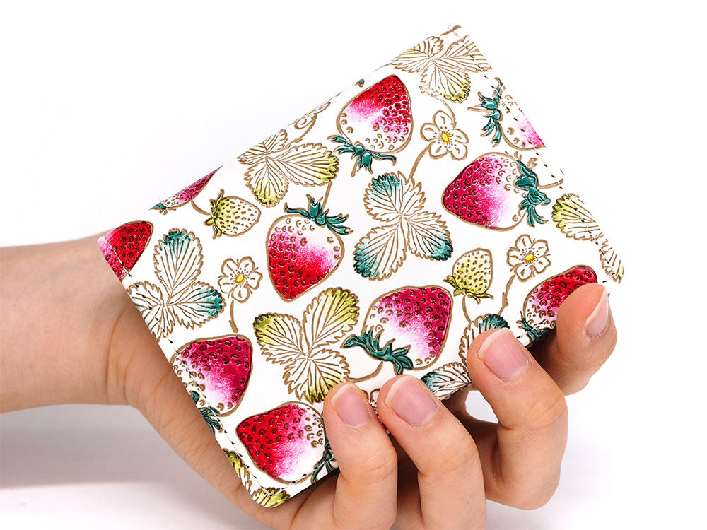 Strawberries Square Coin Purse