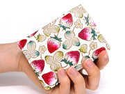 Strawberries Square Coin Purse