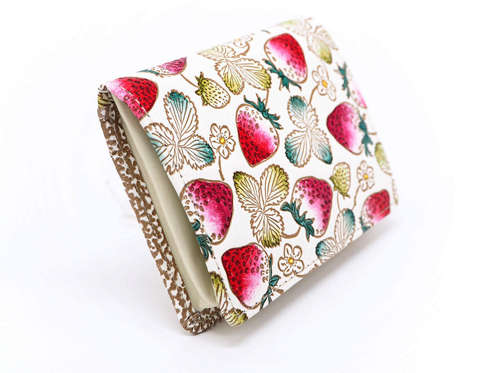 Strawberries Square Coin Purse