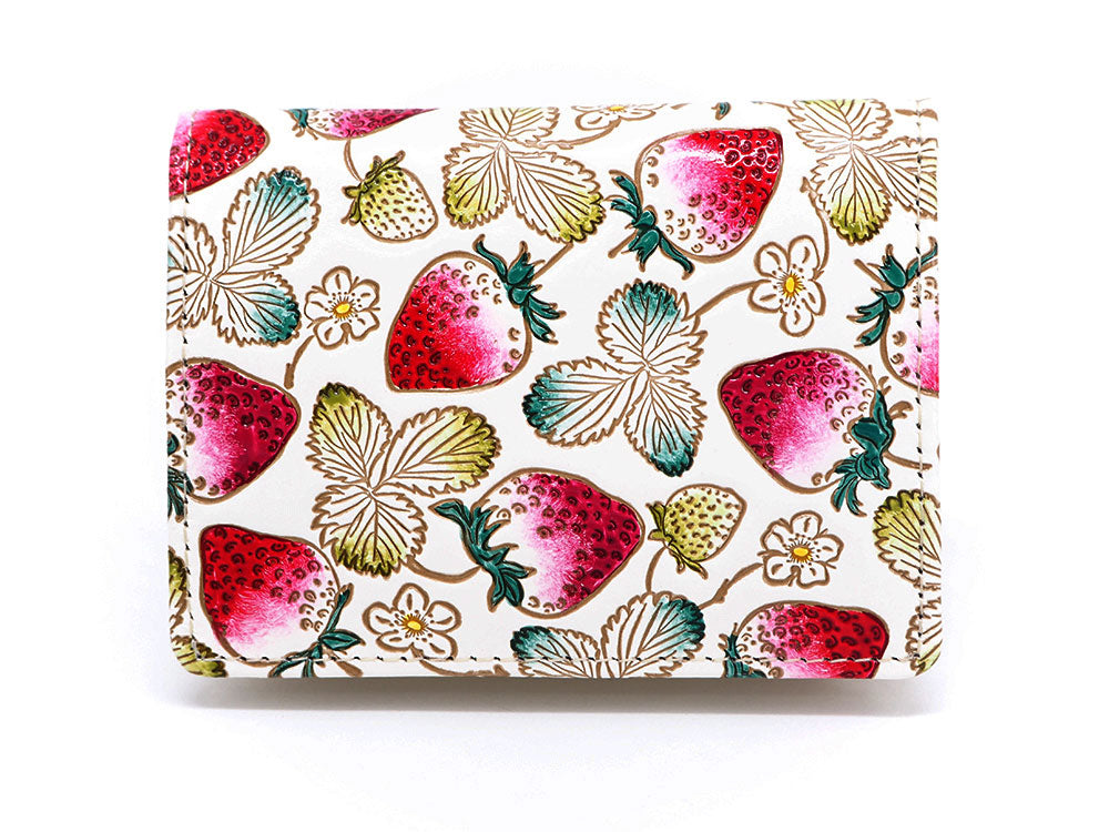 Strawberries Square Coin Purse