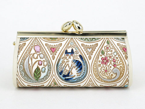 Flowers and Cats (Indigo) Lipstick Case