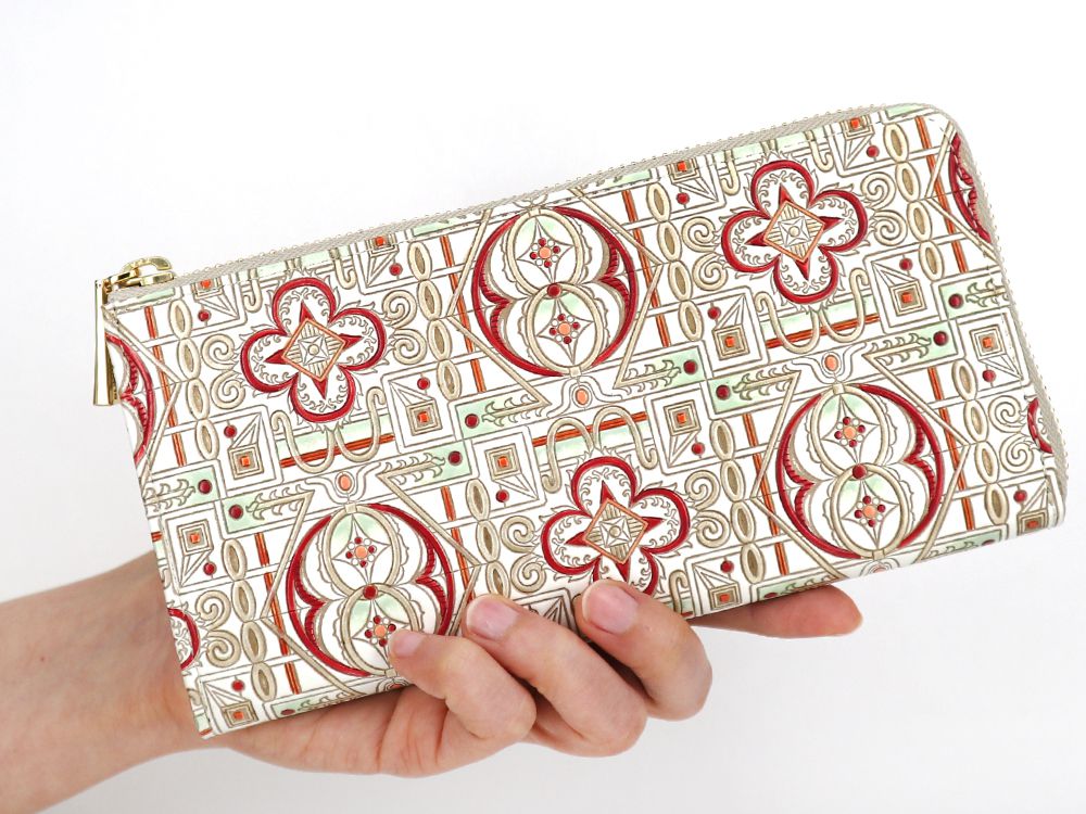 Miyabi (Red) L-shaped Long Wallet