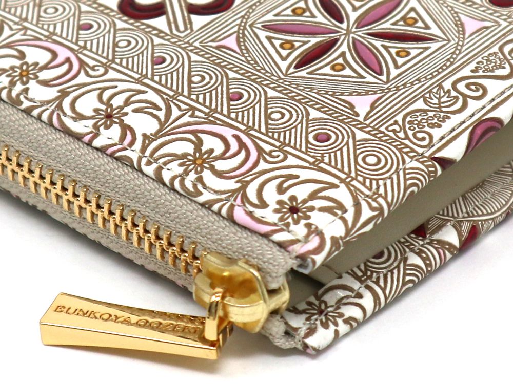 KINSHA - Persia Tiles (Pink) L-shaped Long Wallet