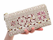 KINSHA - Persia Tiles (Pink) L-shaped Long Wallet