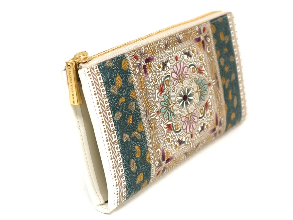 Golden Tapestry L-shaped Long Wallet