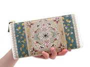 Golden Tapestry L-shaped Long Wallet