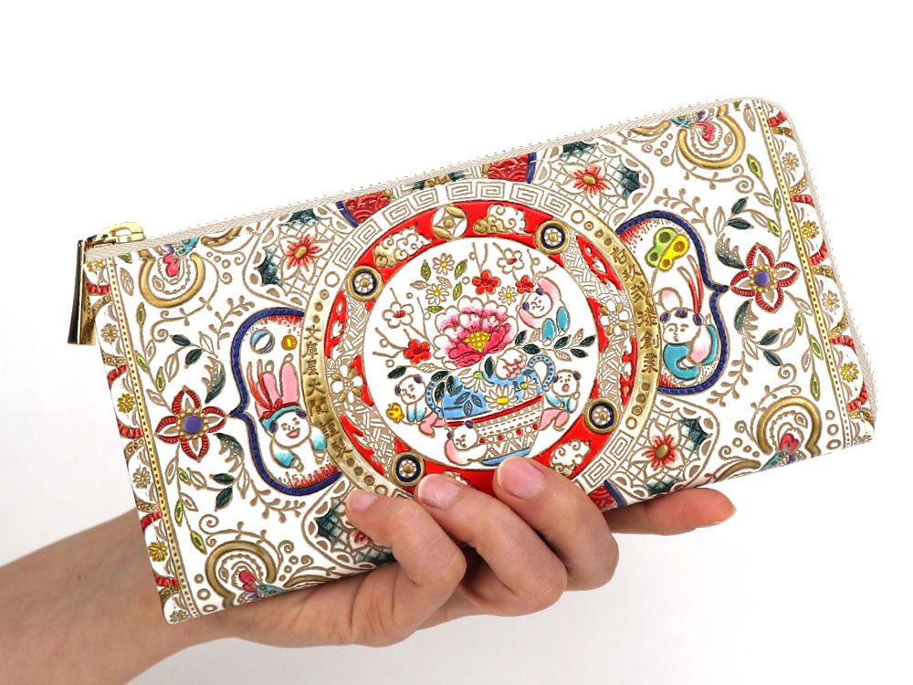 KARAKO - Chinese Dolls L-shaped Long Wallet