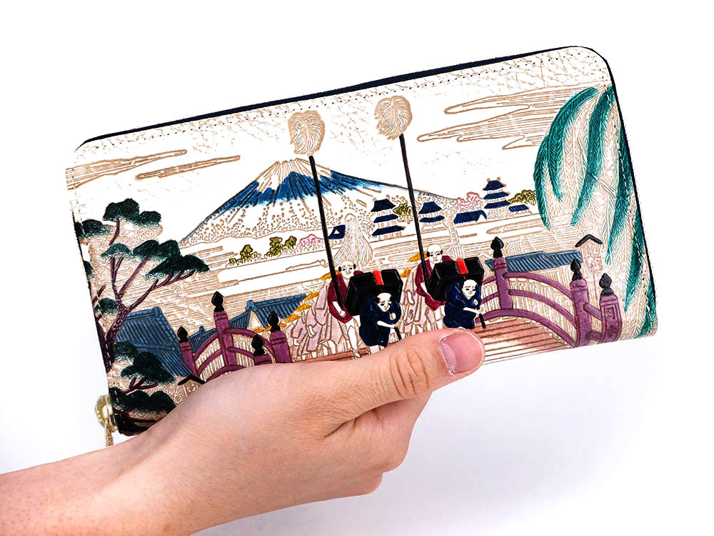 NIHONBASHI Zippered Long Wallet
