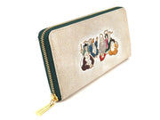 SHICHIFUKUJIN - Seven Lucky Gods Zippered Long Wallet