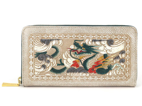 Dragon (Green) Zippered Long Wallet