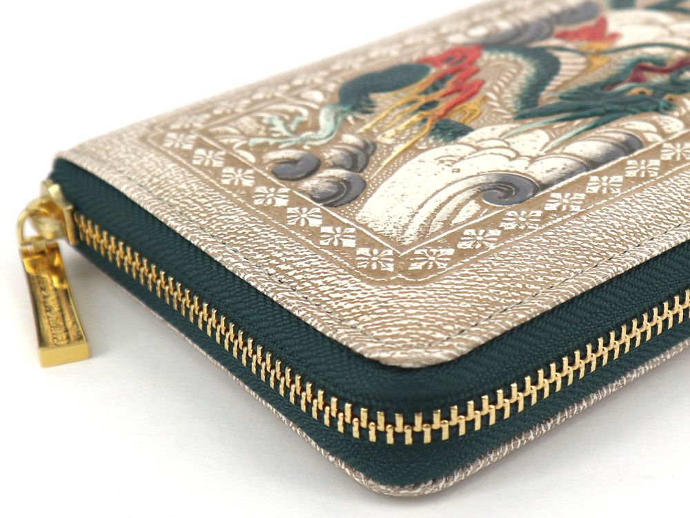 Dragon (Green) Zippered Long Wallet