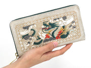 Dragon (Green) Zippered Long Wallet