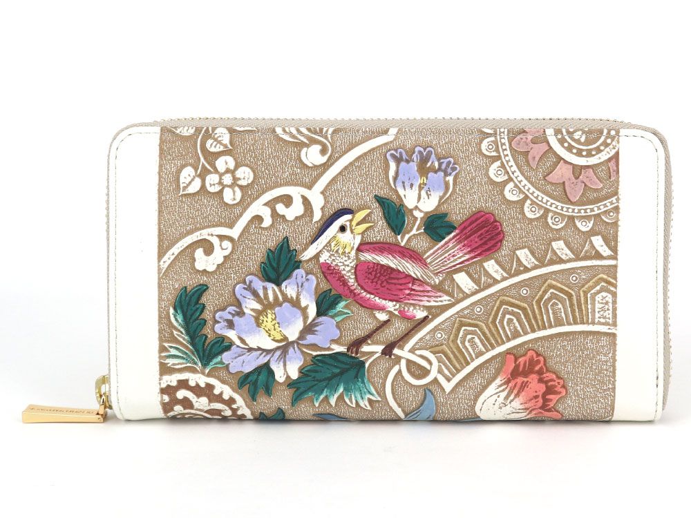 Pink Parrot Zippered Long Wallet