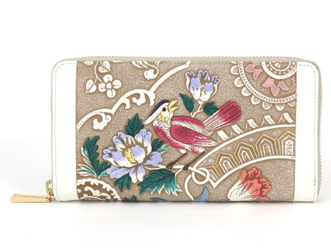 Pink Parrot Zippered Long Wallet
