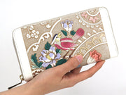 Pink Parrot Zippered Long Wallet