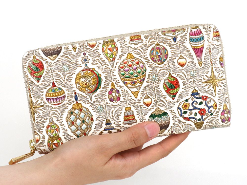 Christmas Ornaments Zippered Long Wallet