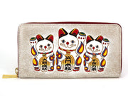 MANEKINEKO - Lucky Cat Zippered Long Wallet