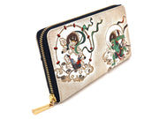 FUJIN RAIJIN - Gods of Wind and Thunder Zippered Long Wallet